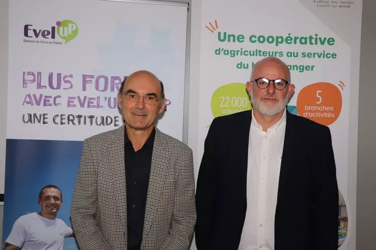 Arnaud Degoulet (à gauche) et Philippe Bizien. «Nos échanges nous permettent d’envisager un premier rapprochement opérationnel début 2024.»