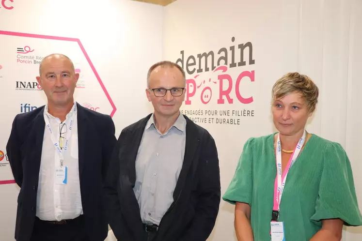 De gauche à droite : Michel Bloch, président, Eric Guélaff, vice président et Mathilde roux, la nouvelle directrice de l'UGPVB