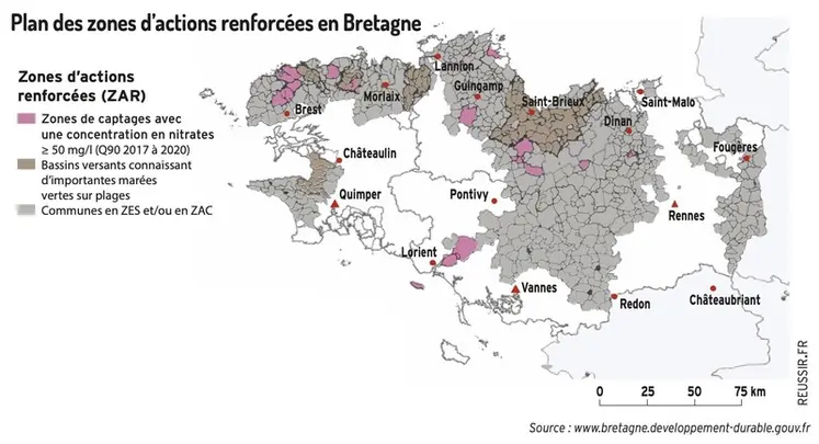 <em class="placeholder">Plan des zones d’actions renforcées en BretagneLes zones d’actions renforcées (ZAR) regroupent les cantons dits « ex-Zes » (zone d’excédent structurel), les ZAC ...</em>
