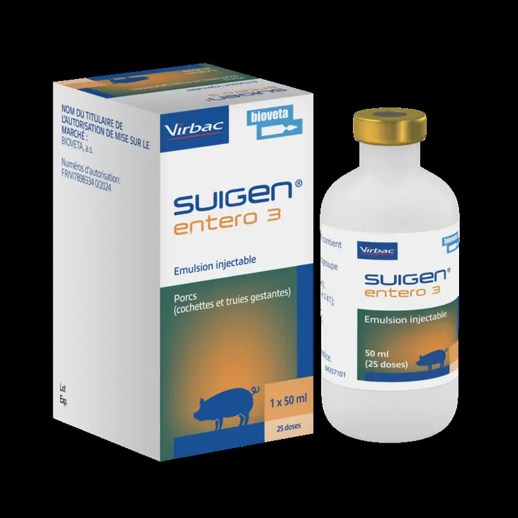 <em class="placeholder">Suigen Entero 3 est conditionné en flacons de 25 doses.</em>
