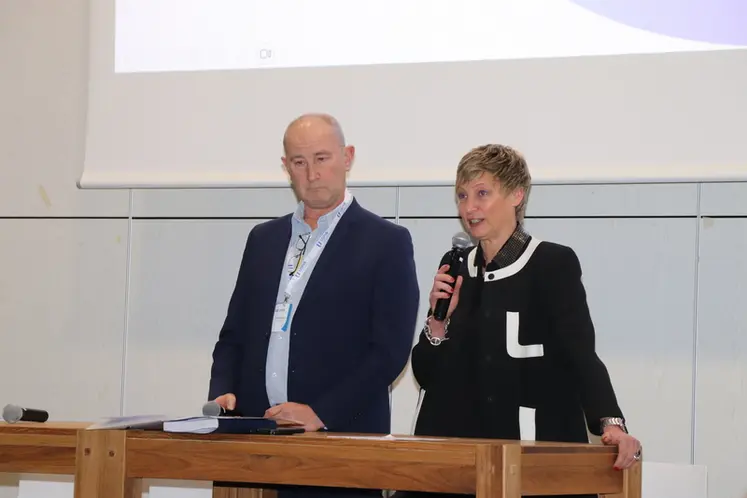 <em class="placeholder">Michel Bloc&#039;h, président de l&#039;UGPVB, avec Mathilde Roux, la nouvelle directrice de l&#039;Union. &quot;Le collectif est notre force, la structuration de nos filières autour des ...</em>