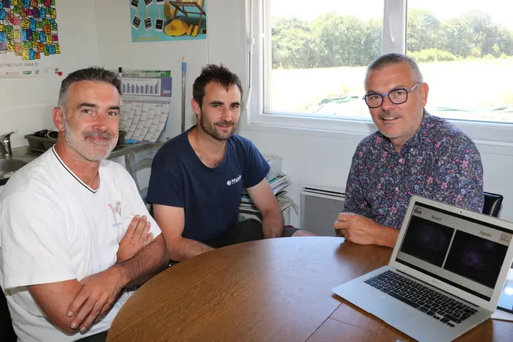 <em class="placeholder">Sébastien Brishoual, Melaine Le Goff et Jean-Luc Martin : « En s’assurant d’un confort optimal des animaux 24h/24, on améliore aussi nos performances ...</em>