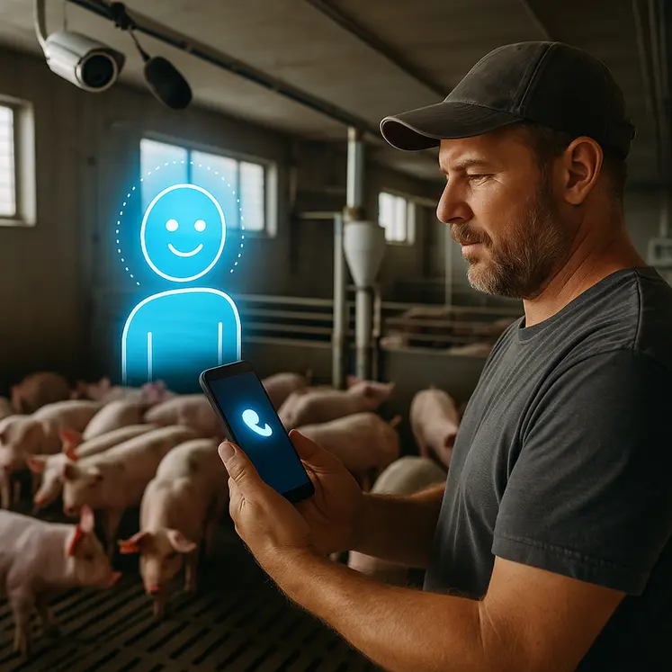 <em class="placeholder">Présent 24 heures sur 24, l'IA accompagnera l’éleveur comme un collègue toujours disponible. </em>