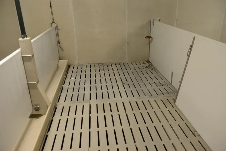 <em class="placeholder">Des panneaux en PVC facilitent le nettoyage en intercases.</em>