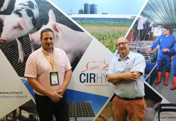 Noël Thuret (à gauche) et Philippe Chanteloube, président et directeur du groupement Cirhyo. « La restructuration et l’agrandissement des élevages naisseur-engraisseur ...
