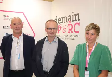 De gauche à droite : Michel Bloch, président, Eric Guélaff, vice président et Mathilde roux, la nouvelle directrice de l'UGPVB