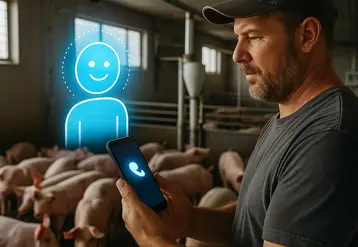 <em class="placeholder">Présent 24 heures sur 24, l'IA accompagnera l’éleveur comme un collègue toujours disponible. </em>