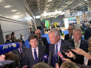 Julien Denormandie et Bruno Le Maire au salon de l'agriculture