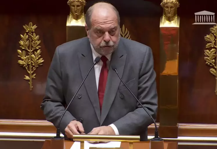 Eric Dupond-Moretti, garde des Sceaux, le 4 décembre devant l'Assemblée nationale