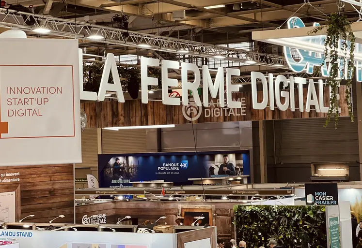 Stand La Ferme digitale sur le salon de l'agriculture