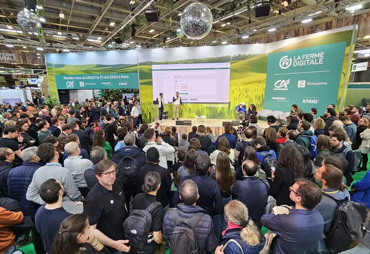 Stand de la Ferme digitale au salon de l'agriculture