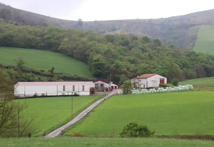 Ferme avec pâturages et bâtiments d'exploitation