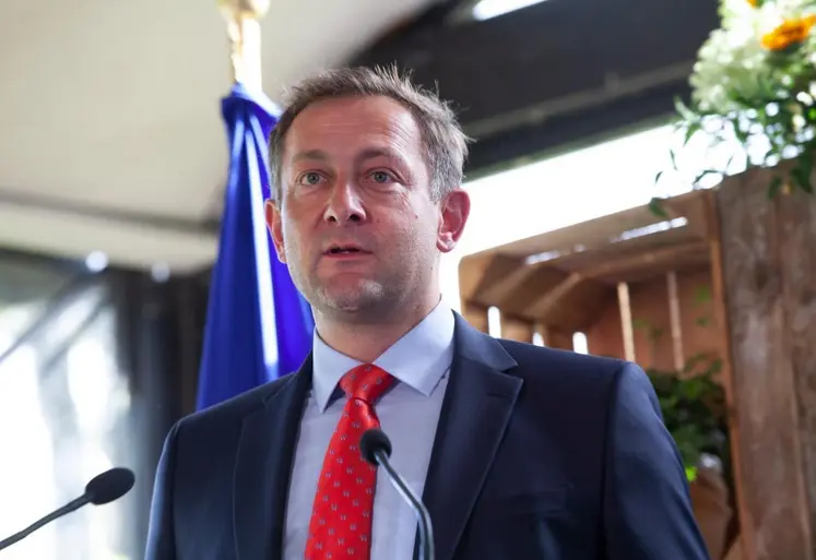  Christophe Hansen, commissaire européen à l’agriculture, le 16 septembre à l’occasion de la Conférence du pacte rural.