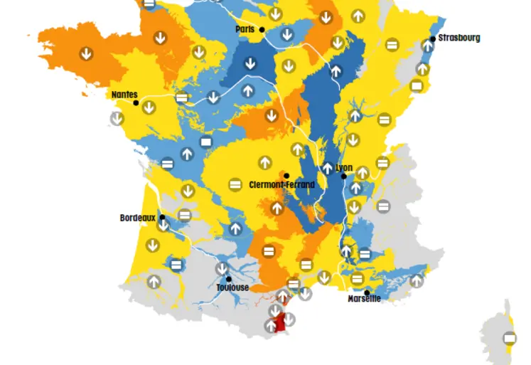 carte des nappes phréatiques