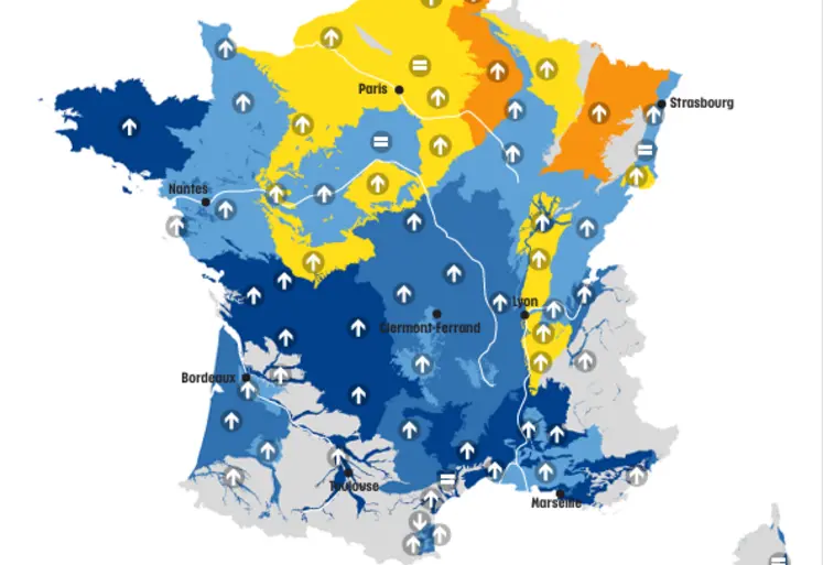 carte de France des nappes phréatiques