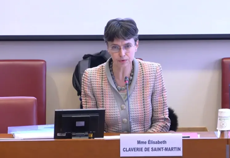 La future directrice générale de l'Anses Élisabeth Claverie de Saint-Martin auditionnée par la commission des Affaires sociales de l’Assemblée nationale.