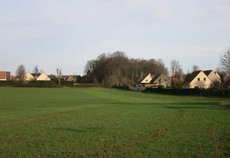 Lotissement en bordure de champs en Bretagne 