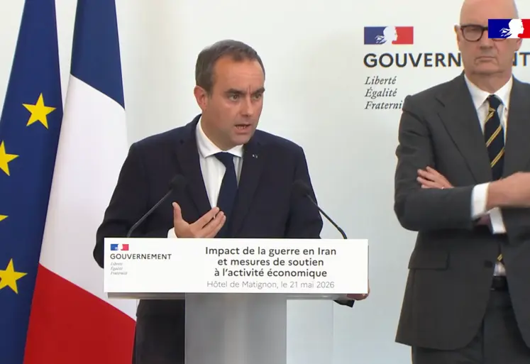 Sébastien Lecornu le 21 mai devant la presse