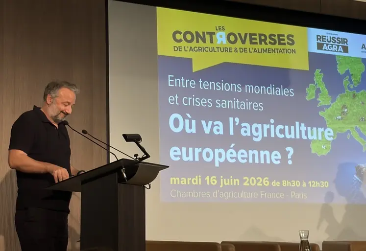 Le sociologue au CEVIPOF – Sciences Po Pierre-Henri Bono lors des Controverses 2026 organisées par le groupe Réussir. 