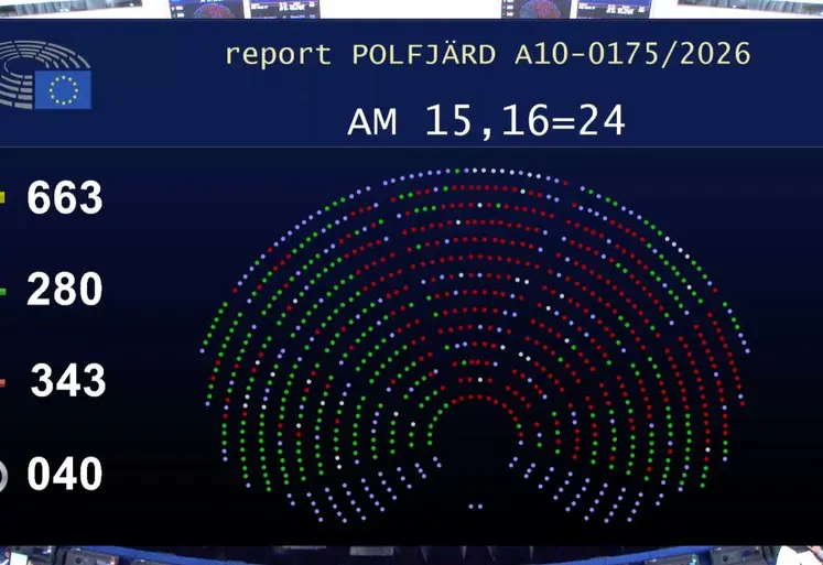 Issu des votes des eurodéputés du Parlement pour l’amendement 24 du texte de compromis final sur les NGT. 