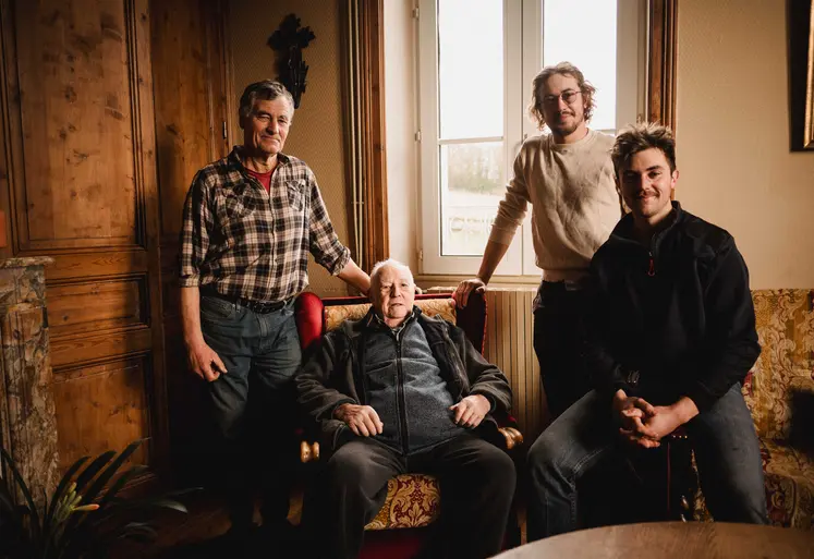 Trois générations de la famille Simonet