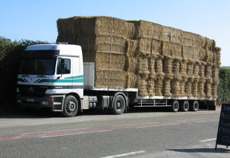 Transport de paille  