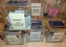 urnes contenant les bulletins de vote des différents collèges avant le dépouillement pour une élection en chambre d'agriculture. 
