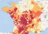 Carte de l'état des eaux superficielles en France du 28 août