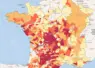 Carte de l'état des eaux superficielles de la France au 18 août