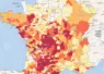 Carte de l'état des eaux superficielles en France au 20 août.