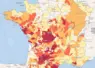 Carte de l'état des eaux superficielles en France au 13 août 2025.