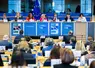 Les eurodéputés de la commission de l’Agriculture vus de dos lors du débat en commission le 24 septembre à Bruxelles.
