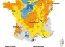 Carte de France hexagonale de la situation des nappes d'eau souterraine au 15 septembre 2025.