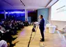 Sébastien Lecornu vu de profil à un colloque