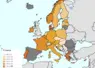 Carte de l’Union européenne de la production des déchets alimentaires en 2023. 