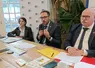  De gauche à droite : Anne-Laure Torrésin, directrice générale, Jean-François Fruttero, président et François Serpaud, premier vice-président de la CCMSA, le 2 octobre à Paris.