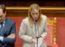 Georgia Meloni, présidente du Conseil des ministres italien, le 17 décembre devant le Parlement italien.  