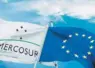 drapeau mercosur et drapeau UE