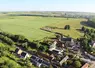Commune rurale de Somme en prise de vue aérienne. 
