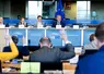 Les eurodéputés de la commission des Budgets du Parlement européen en train de voter le 15 avril à Bruxelles. 