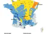 Carte de la situation des nappes phréatiques au 1er avril 2026 par la BRGM
