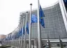 Drapeaux européens devant le bâtiment de la Commission européenne à Bruxelles. 