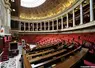 Hémicycle de l'Assemblée nationale vide 