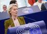 Ursula von der Leyen au pupitre du Parlement européen