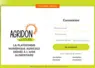 page d'accueil de la plateforme numérique Agridon