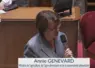 Annie Genevard devant les députés lors du vote du projet de loi d'urgence agricole.