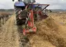 tracteur arrachant des pieds de vigne