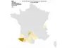 Carte de France des cas de FCO 3 entre début juin et le 23 juillet 2026.  