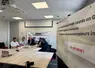 Lors de la conférence de presse du collectif Non à l'écocontribution poids lourds, le 25 août 2026