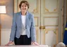   Annie Genevard dans son bureau rue de Varennes 